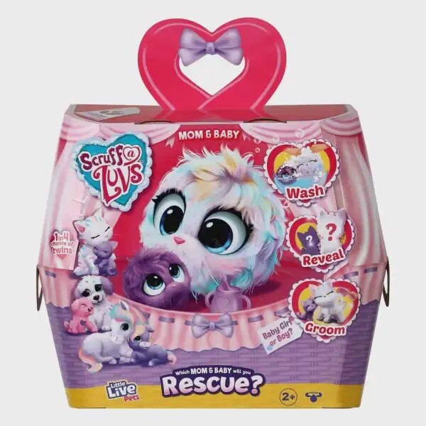 Little Live Pets Scruff-a-Luvs Pastel Pets Mom &amp; Baby