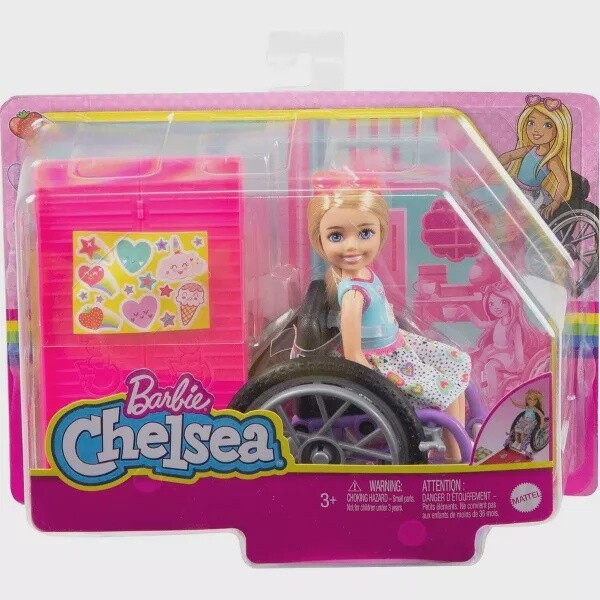 Barbie Chelsea Wheelchair Doll - Sweets Dress