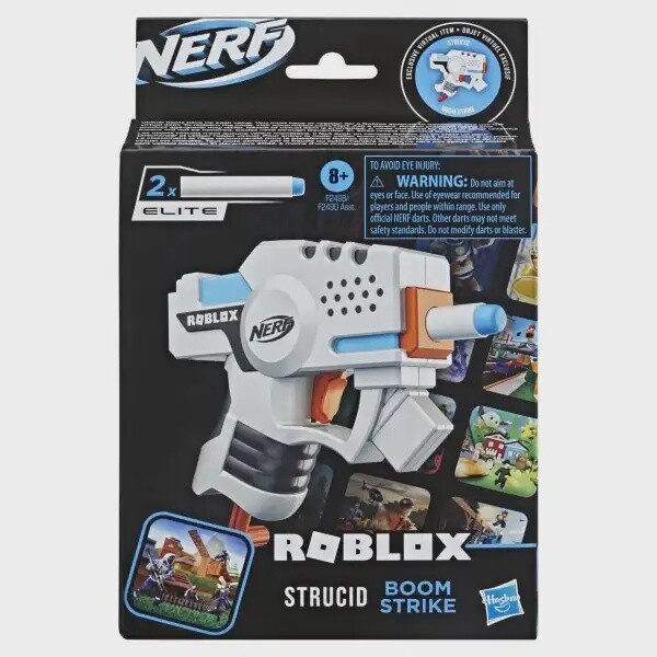 Nerf Roblox Strucid: Boom Strike Dart Blaster Priming Handle 2 Nerf Elite Dart