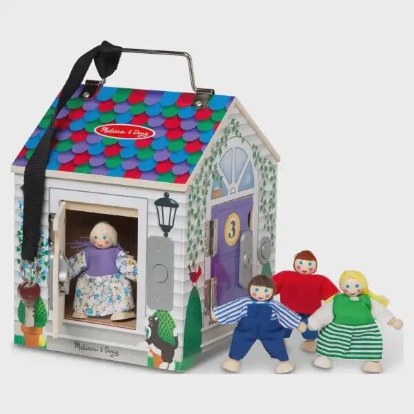 Melissa &amp; Doug® Take-Along Wooden Doorbell Do
