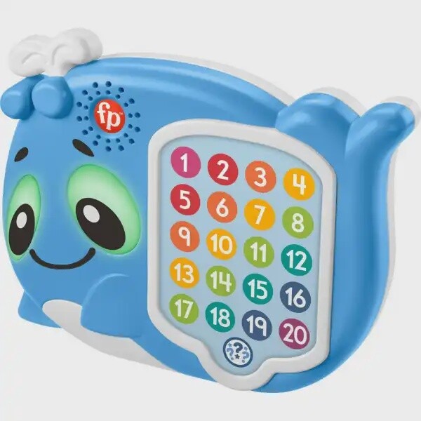 Fisher-Price Linkimals 1-20 Count &amp; Quiz Whale Interactive Musical Learning Toy