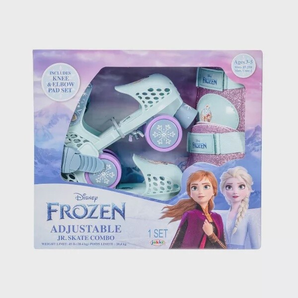 Frozen Kids&#39; Roller Skate with Pad Set