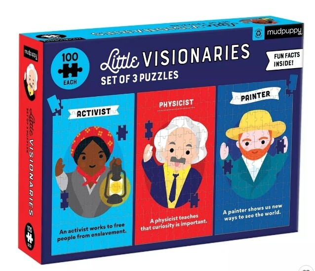 Mudpuppy Little Visionaries Kids&#39; Puzzle Set - 3pk