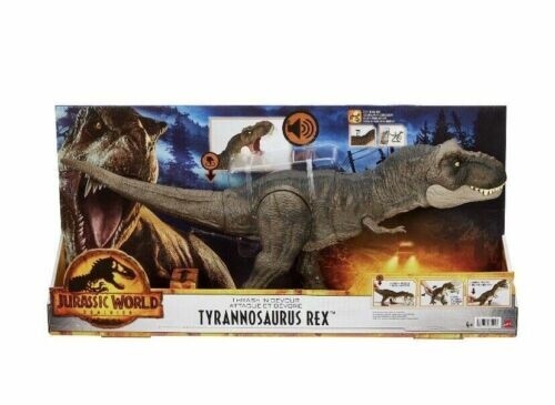 Jurassic World: Dominion Thrash &#39;n Devour Tyrannosaurus Rex Dinosaur Figure