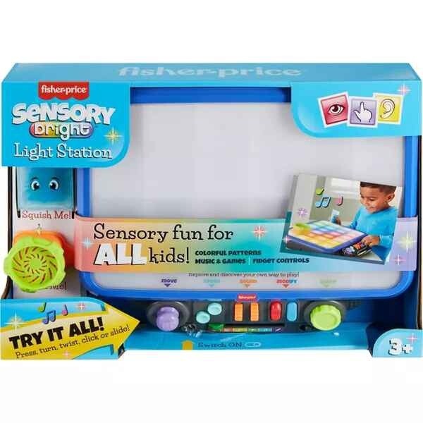 Fisher-Price Sensory Bright Light Station Electronic Learning Activity Table