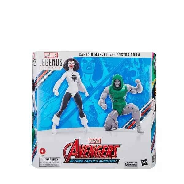 Marvel Avengers Legends Captain Marvel vs. Doctor Doom Action Figure Set - 2pk