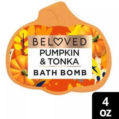 Beloved Pumpkin &amp; Tonka Foaming Bath Bomb - 4oz