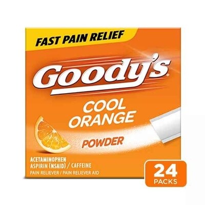 Goody&#39;s Extra Strength Headache and Pain Relief Powder - Acetaminophen - Cool Orange - 24ct
