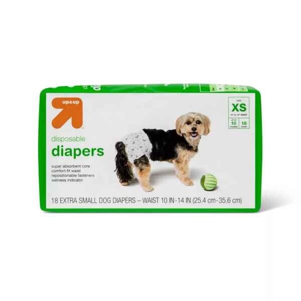 Dog Diapers - 18ct - XS - up &amp; up