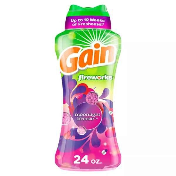 Gain Fireworks In-Wash Moonlight Breeze Scent Booster Beads - 24oz