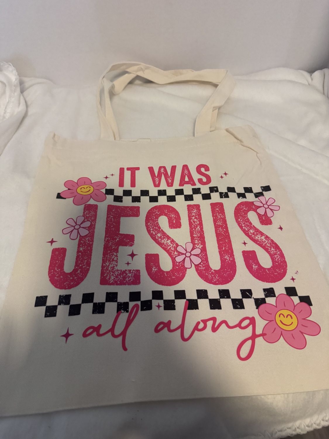 It was Jesus Bible Bag