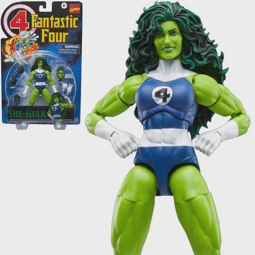 Fantastic Four Retro Marvel Legends She-Hulk 6&quot; Action Figure