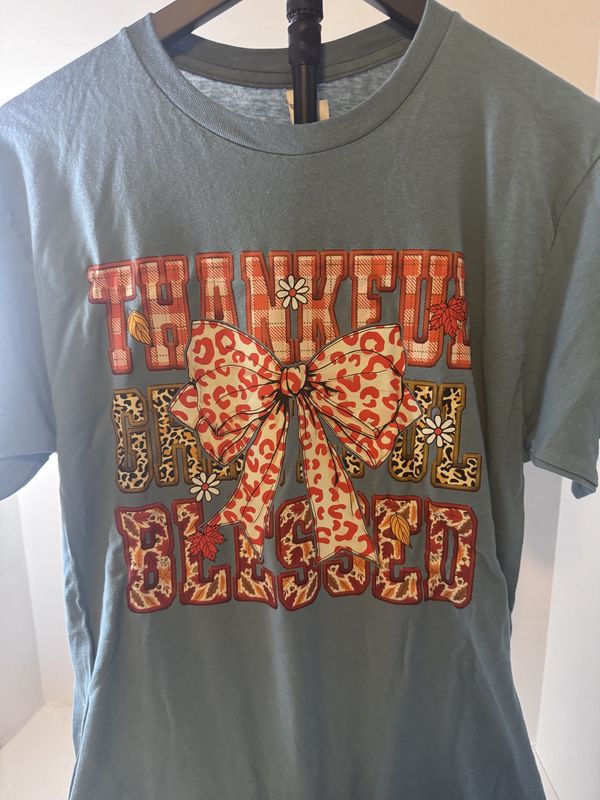 Thankful, Grateful, and Blessed T-shirt