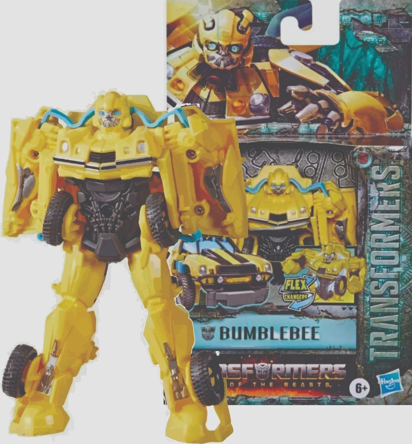 Hasbro Transformers Rise Of The Beasts Bumblebee Flex Changers Action Figure 6+
