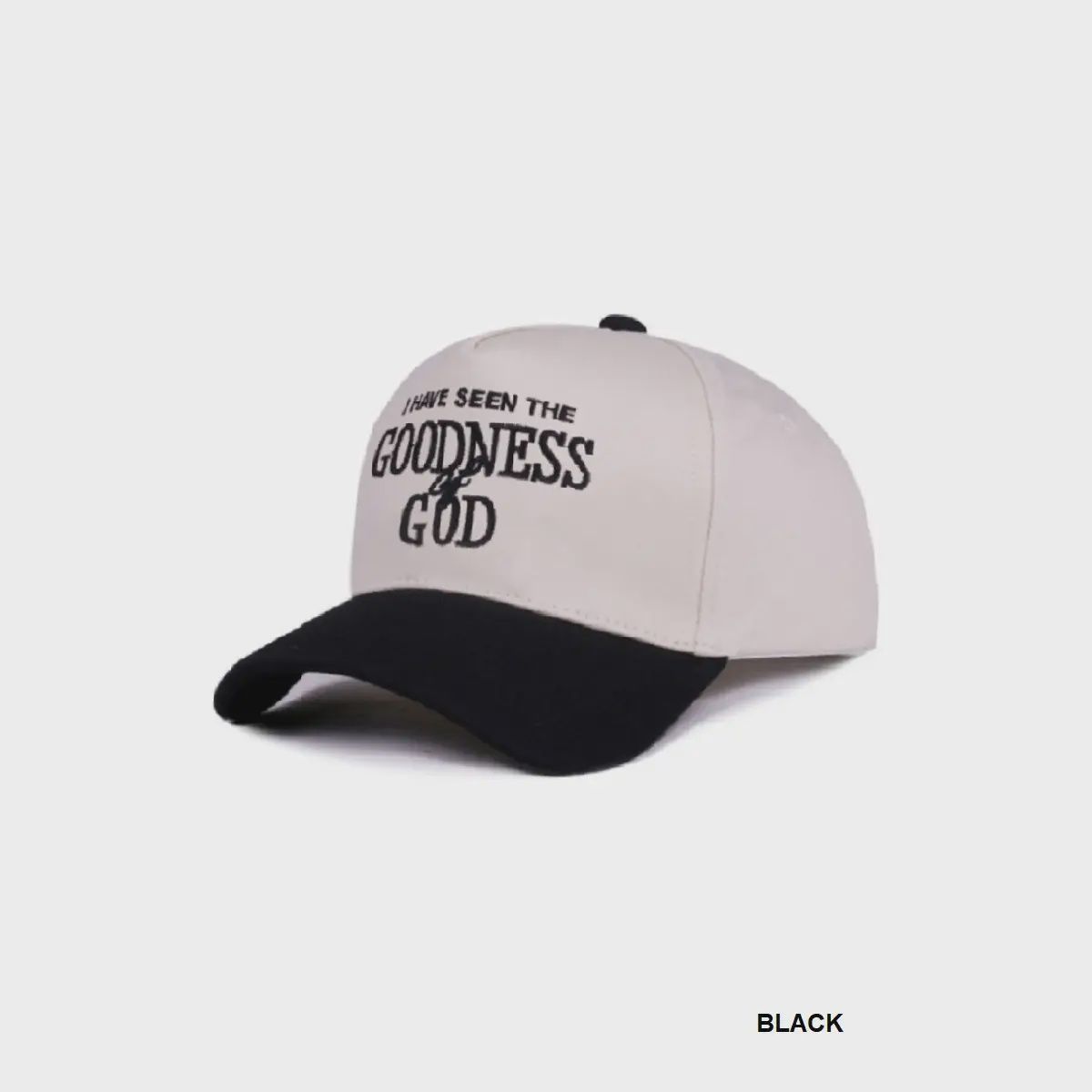 I Have Seen the Goodness of God Two Tone Canvas Cotton Cap