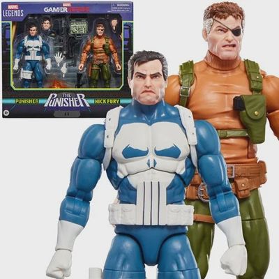 Punisher Marvel Legends Gamerverse Punisher and Nick Fury 6-Inch Action Figures