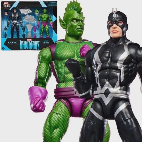 Inhumans Marvel Legends Black Bolt &amp; Marvel’s Triton 6-Inch Action Figures 2-Pack