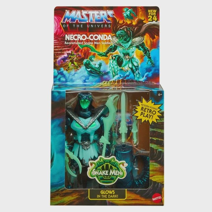Masters of the Universe Origins Action Figure Necro-Conda, MOTU Toy Snake Men Soldier