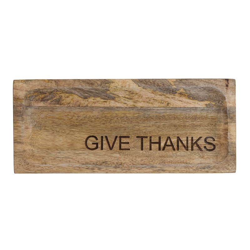 Engraved "Give Thanks" Mango Wood Cheese Board