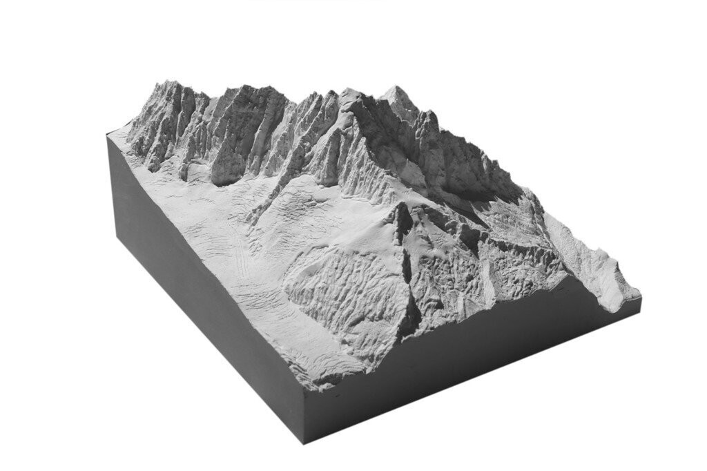Aiguille Verte ♦ 1:15.000 ♦  unbemalt (weiß)
