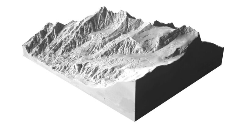 Großglockner ♦ 1:15.000 ♦ unbemalt (weiß)