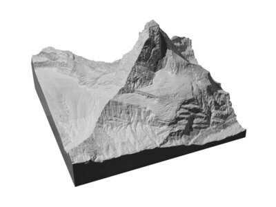 Matterhorn ♦ 1:15.000 ♦ unbemalt (weiß)
