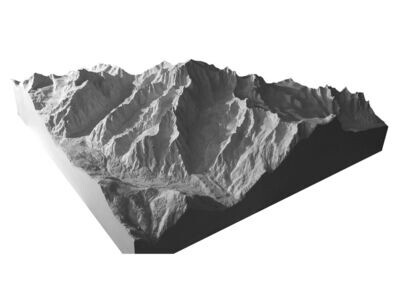 Mont Blanc ♦ 1:25.000 ♦ unbemalt (weiß)