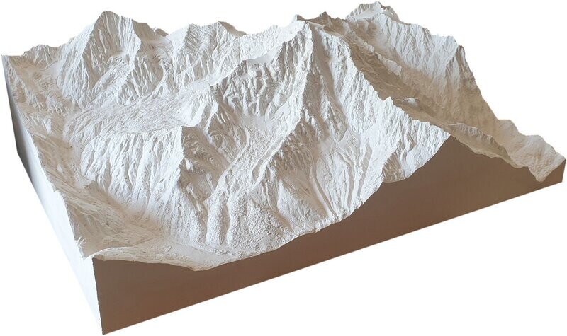 Ortler, Monte Zebrú, Königspitze ♦ 1:15.000 ♦ unbemalt (weiß)