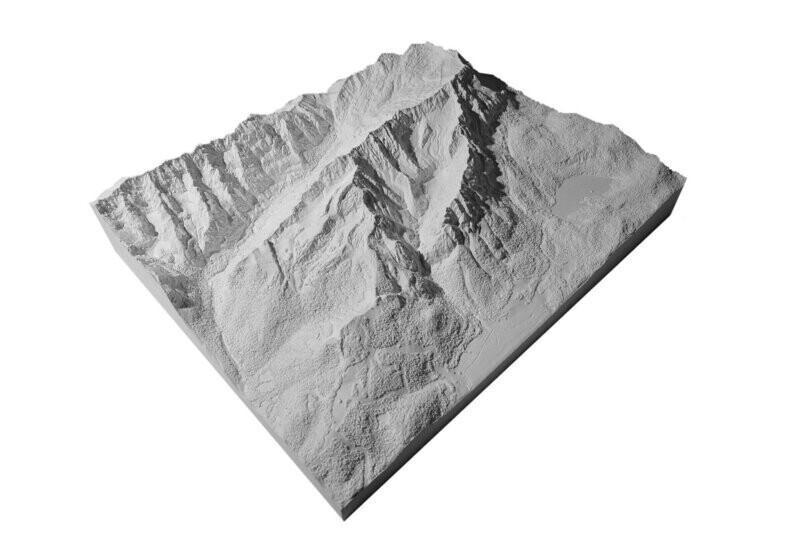 Zugspitze ♦ 1:25.000 ♦ unbemalt (weiß)