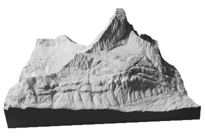 Matterhorn ♦ 1:25.000 ♦ unbemalt (weiß)