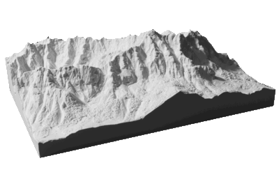 Zugspitze ♦ 1:50.000 ♦ unbemalt (weiß)