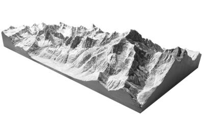 Mont Blanc ♦ 1:50.000 ♦ unbemalt (weiß)