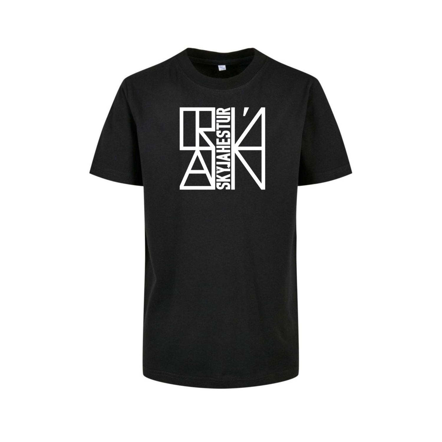 Kinder T-Shirt „Stað“ schwarz