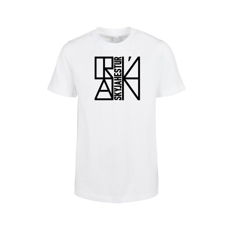 Kinder T-Shirt „Stað“ weiß