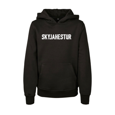 Kinder Hoodie „Grindavík“ schwarz