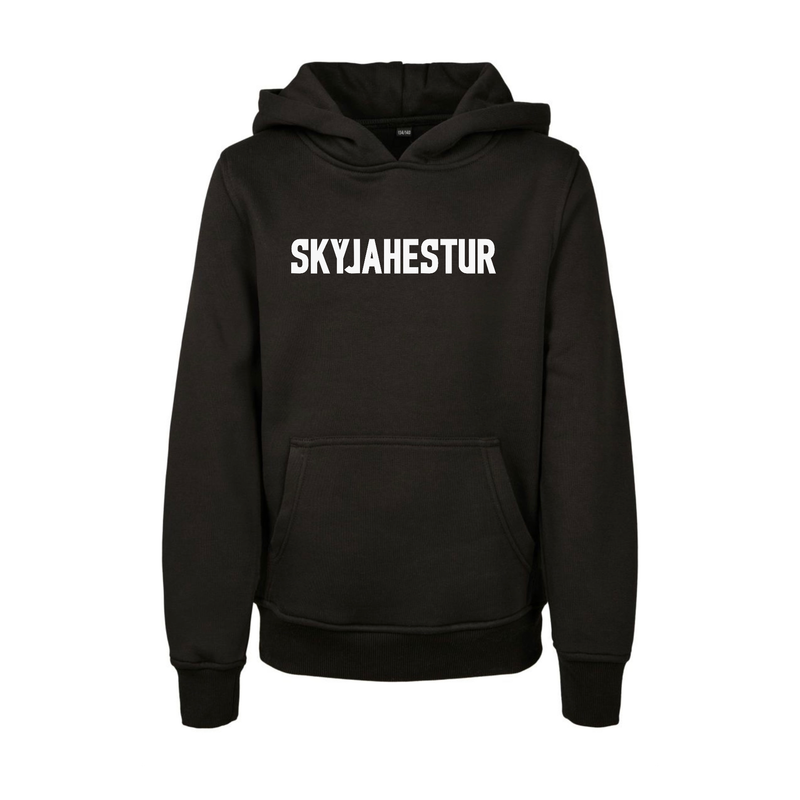 Kinder Hoodie „Grindavík“ schwarz