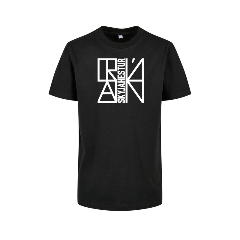 Kinder T-Shirt „Stað“ schwarz