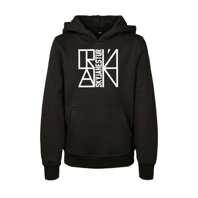 Kinder Hoodie „Garði“ schwarz Kinder Hoodie „Garði“ schwarz