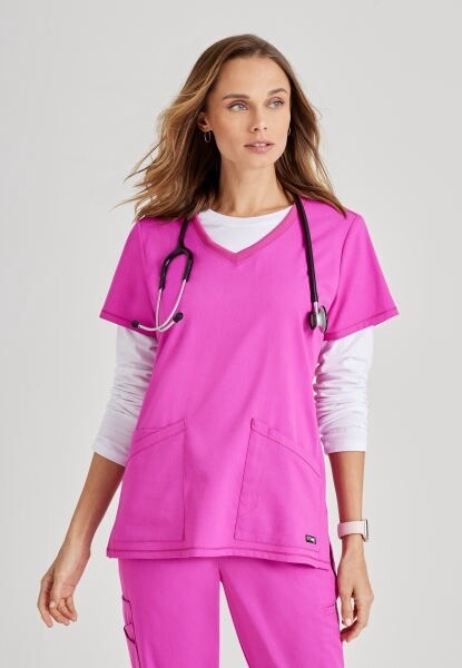 Grey&#39;s Anatomy Serena Top Electric Pink