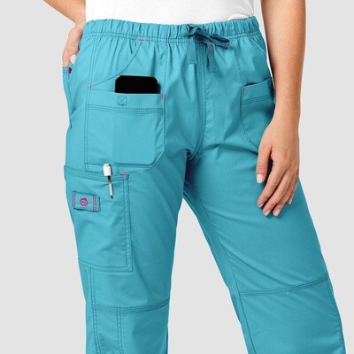 WonderFLEX Multi-Pocket Cargo Pant Aqua