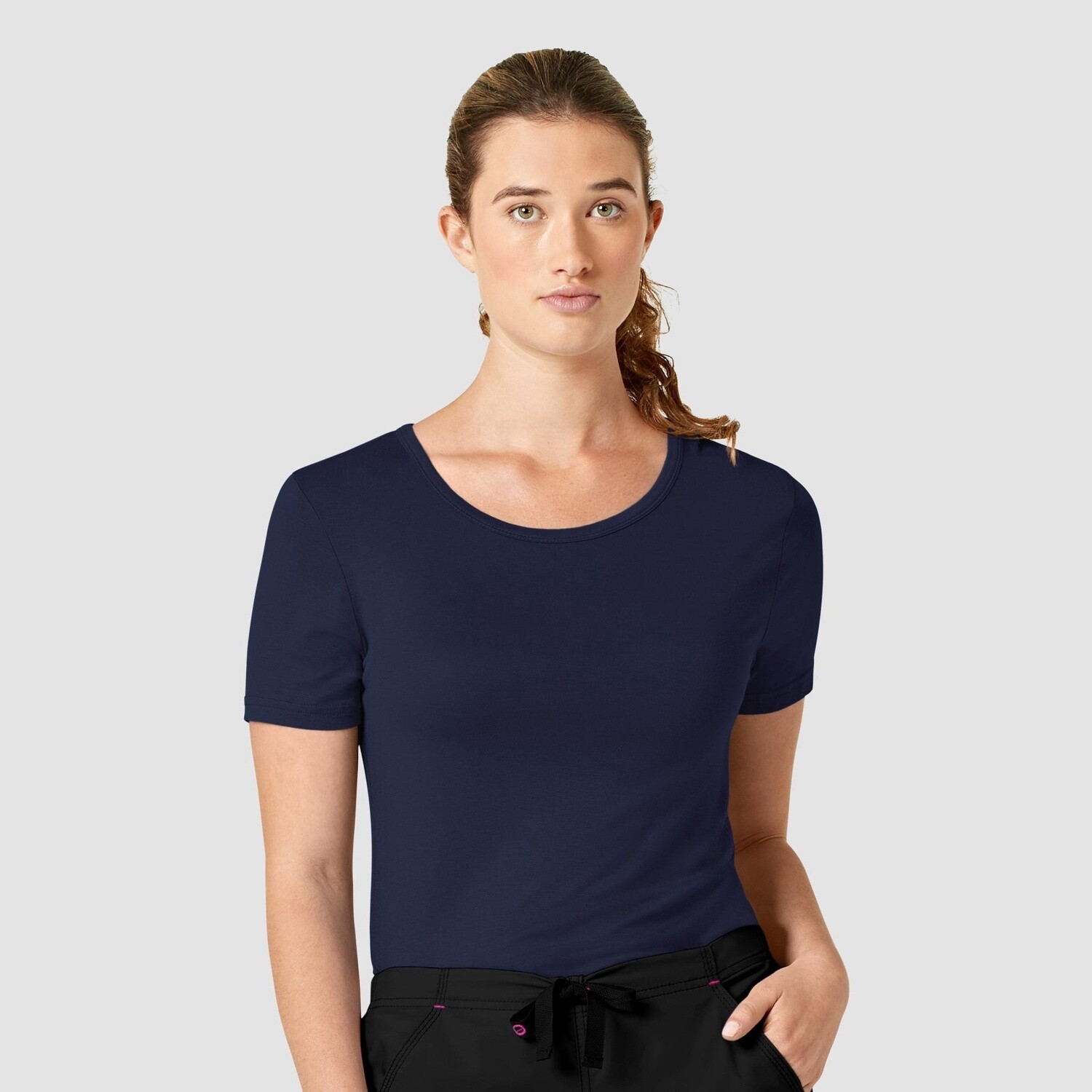 Wonder Wink Silky Short Sleeve Tee Navy