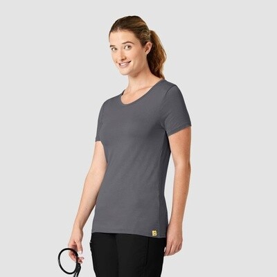 Wonder Wink Silky Short Sleeve Tee-shirt Pewter