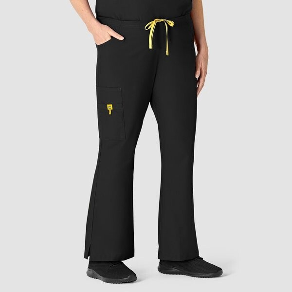 Wonder Wink Flare Leg Cargo Pant Black TALL