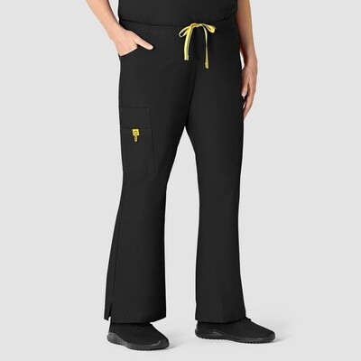 Wonder Wink Flare Leg Cargo Pant Black TALL