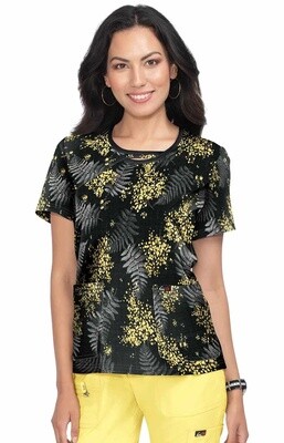 Koi Lite Lola Top Babys Breath Floral