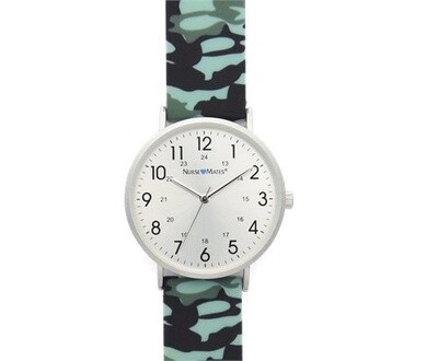 Nurse Mates Camo Silicone Watch