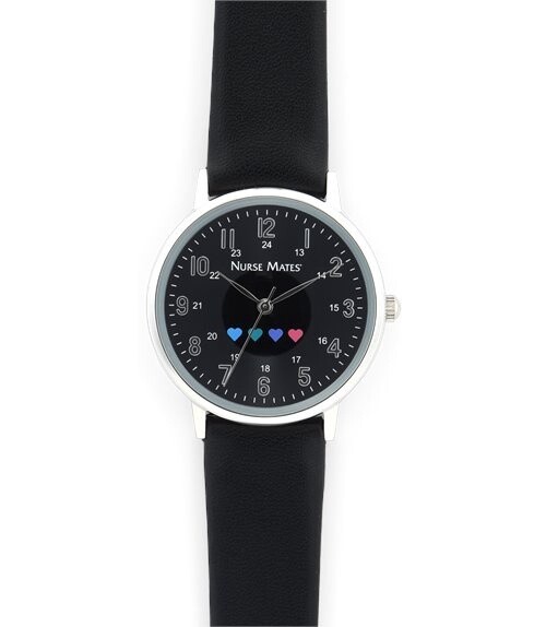 Nurse Mates Have a Heart Watch Black
