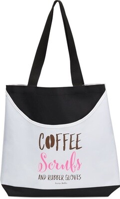 Nurse Mates Scoop Tote Coffee &amp; Scrubs