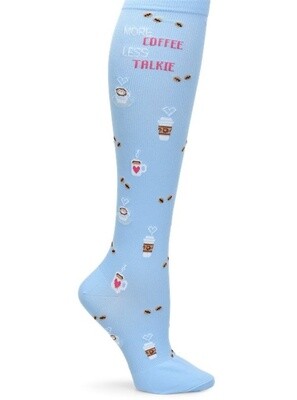 Nurse Mates Compression Socks Coffee Talk Ceil