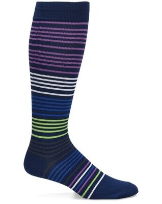 Nurse Mates Compression Socks Navy Stripe - Men&#39;s